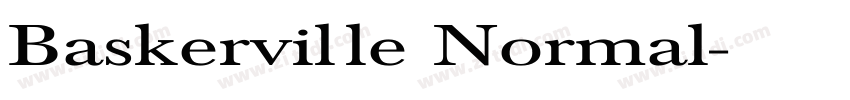 Baskerville Normal字体转换